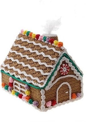 Вязаный пряничный домик
