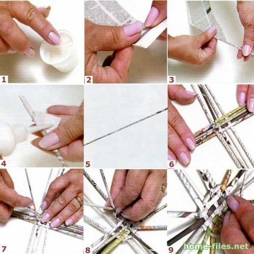 Плетение корзин из бумаги для начинающих: мастер-класс