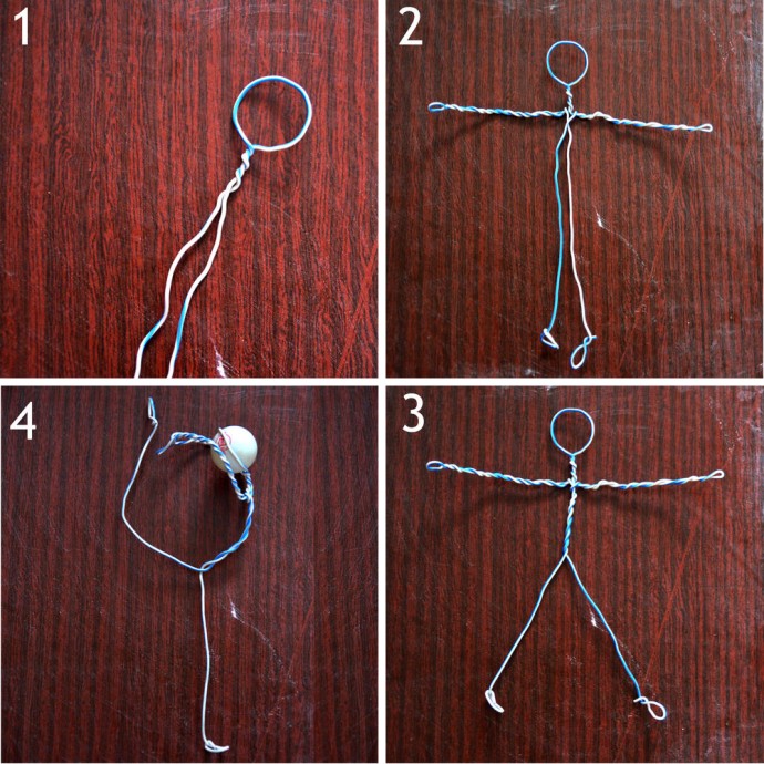 Фигуристка в технике папье-маше