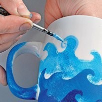 ​Морские волны на чашках