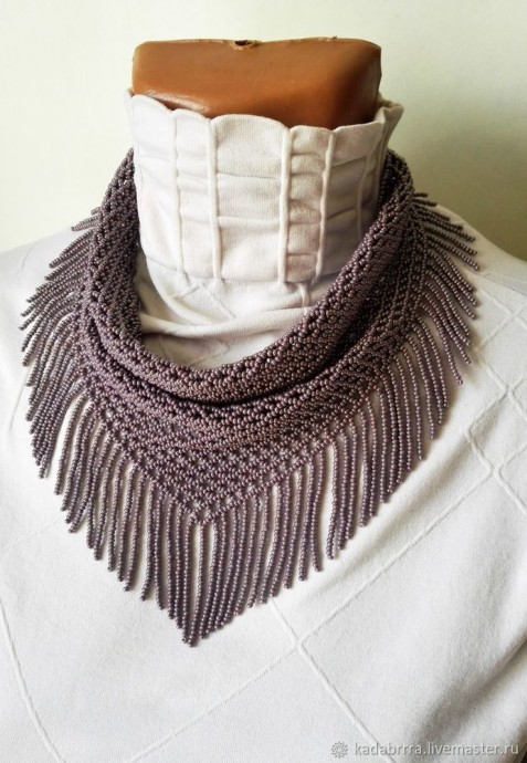 Бахрома для колье-косынки