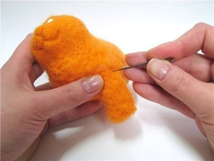 ​Оранжевое чудо из шерсти: мастер-класс