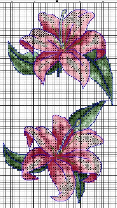 Вышиваем красивые розы и другие цветочки