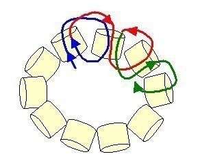 Цветок в технике ндебеле