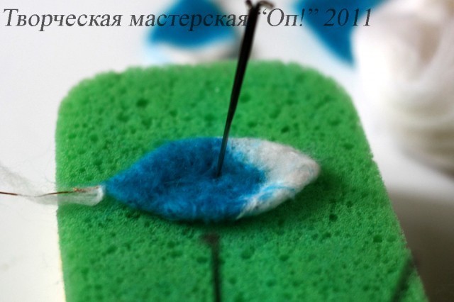 Валяние цветка плюмерии