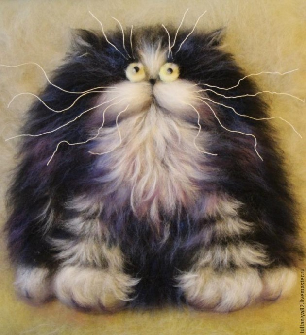 Рисуем кота по мотивам картин Ким Хаскинс