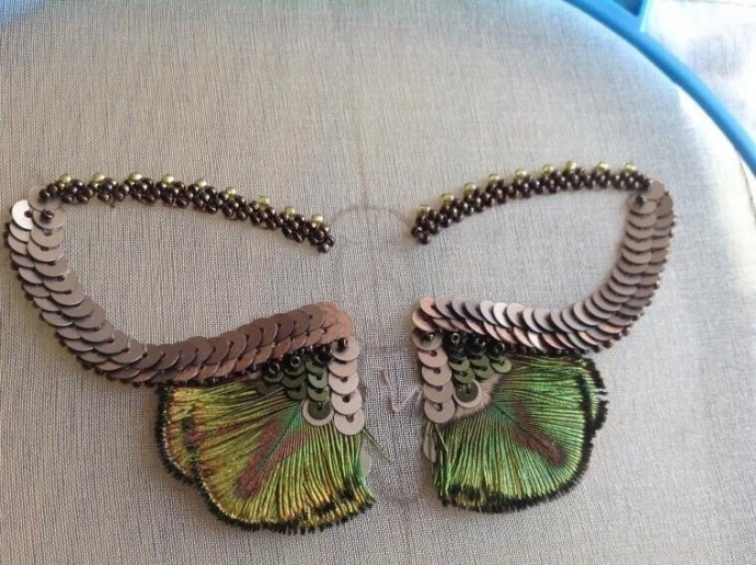 Мотылек: объемная вышивка Мотылек: объемная вышивка