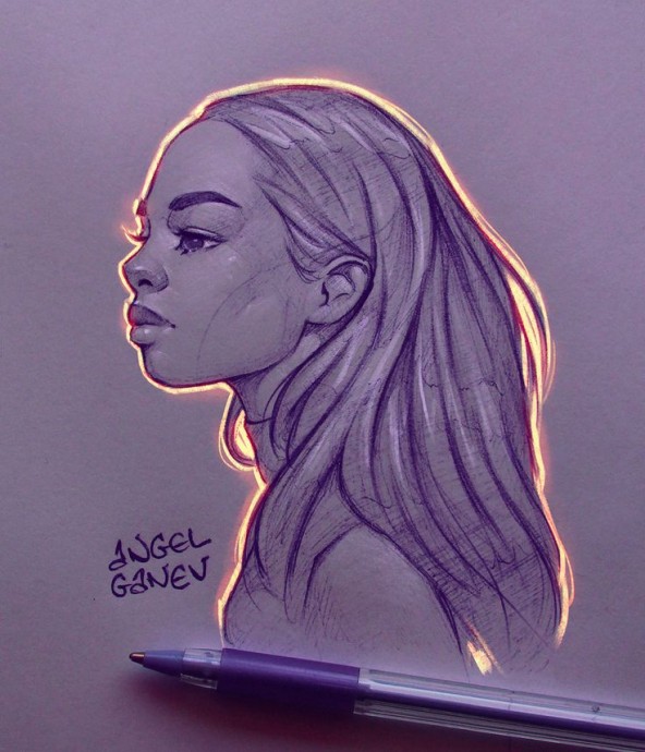 Изумительные светящиеся наброски