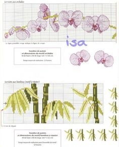 Вышиваем красивые розовые орхидеи