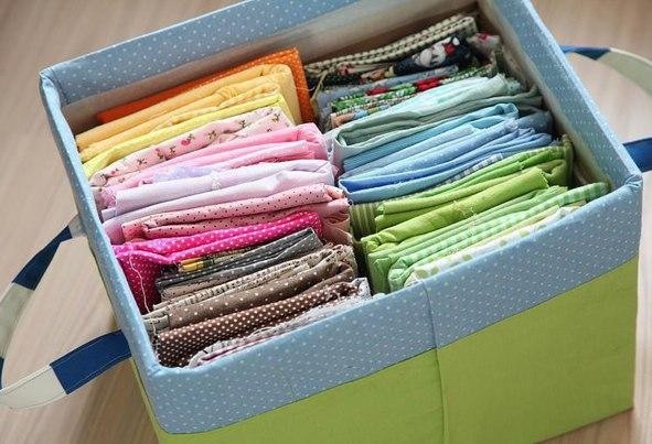 Коробка для хранения тканей