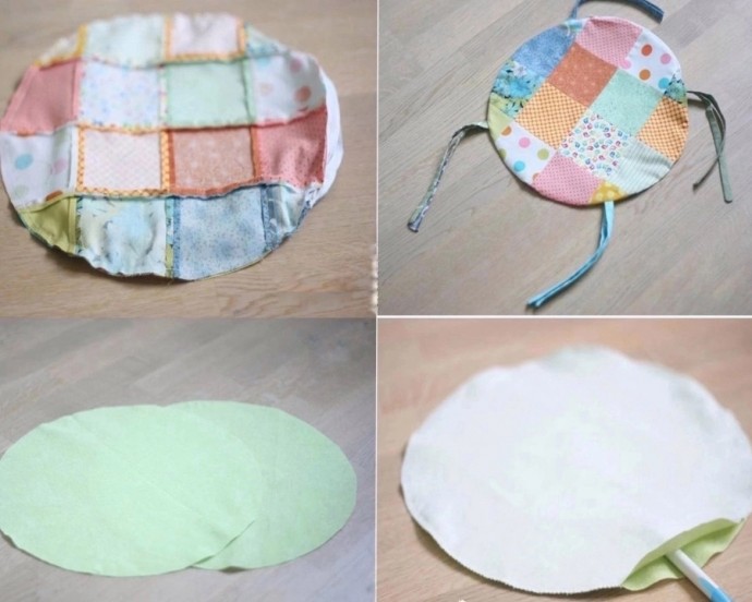 Текстильная подушка-сидушка