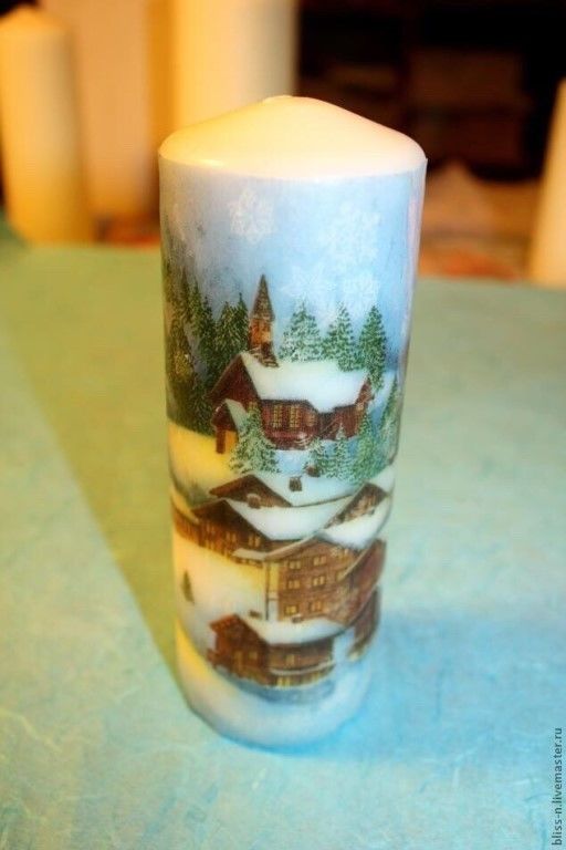 Быстрый декупаж свеч