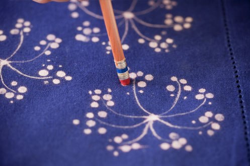 Декор с помощью отбеливателя