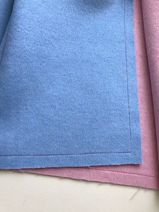 Обработка двухсторонней или двухслойной ткани