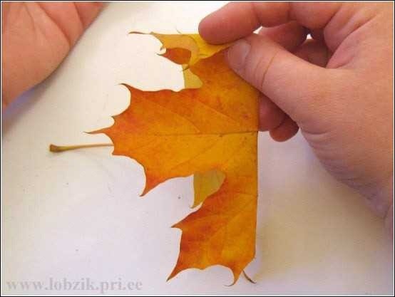 ​Осенний букет из листьев