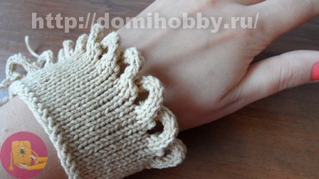 ​Закрытие петель с оформлением края шнуром