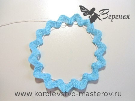 Цветок из тесьмы "вьюнчик": мастер-класс