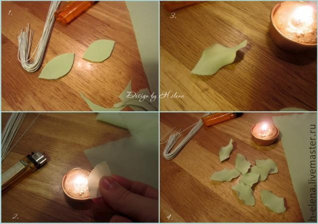 Нежный пион из ткани