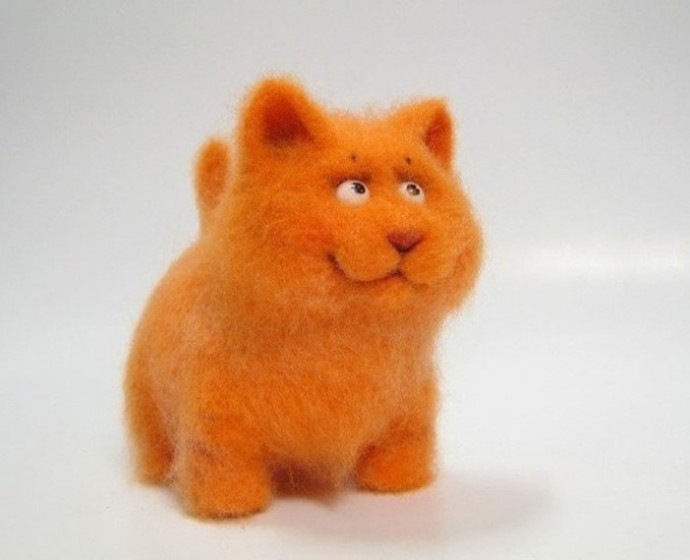 ​Оранжевое чудо из шерсти: мастер-класс