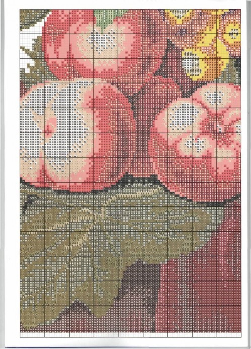 Персики и виноград