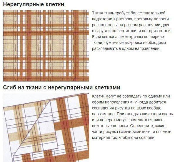 Особенности работы с клетчатыми тканями