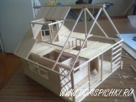 Создание скульптуры из зубочисток или из шпажек для шашлыка