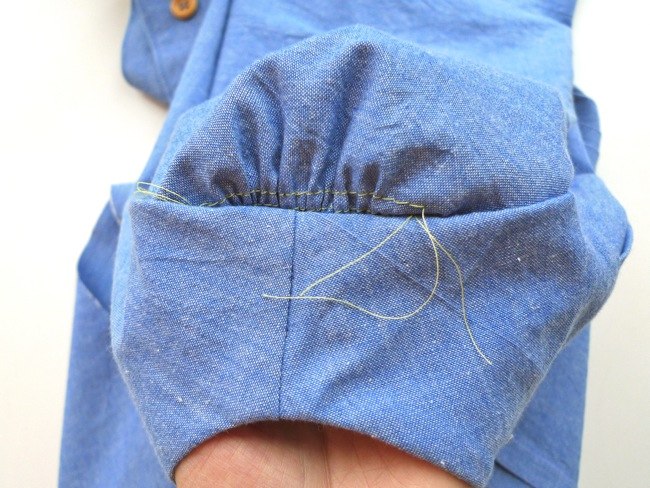 Технология вшивания рукава с объемной головкой