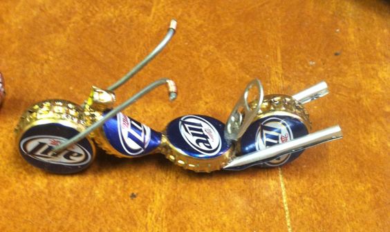 Мототранспорт из жестяных крышек: подборка идей