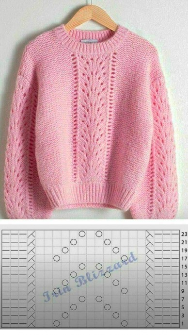 ​Красивые узоры для нарядных пуловеров