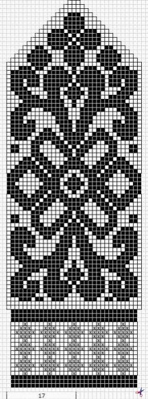 Жаккардовые узоры для рукавичек