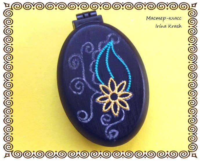 Расческа с точечной росписью