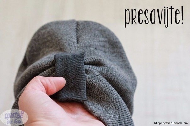 Переделки: шапочка-тюрбан из спортивной шапки