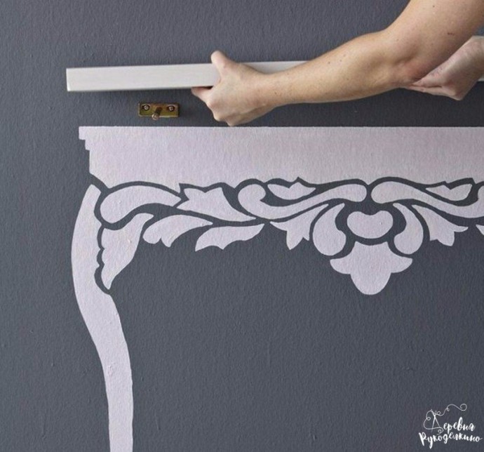 Декор: делаем из простой полки столик во французском стиле