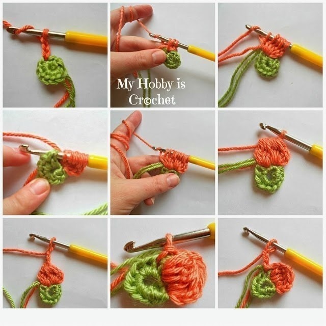 Формируем крючком цветочек