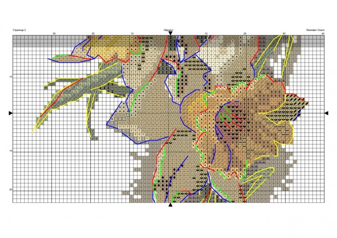 ​Вышиваем чудесные нарциссы