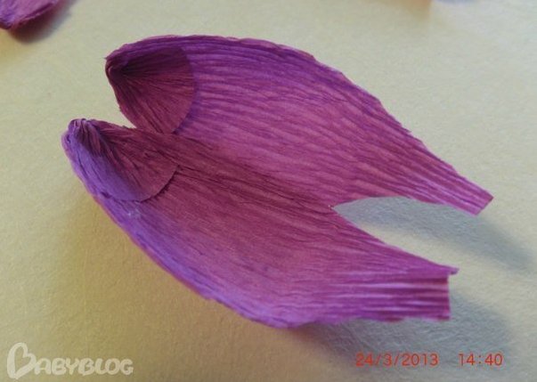 Тюльпан из гофрированной бумаги и конфет