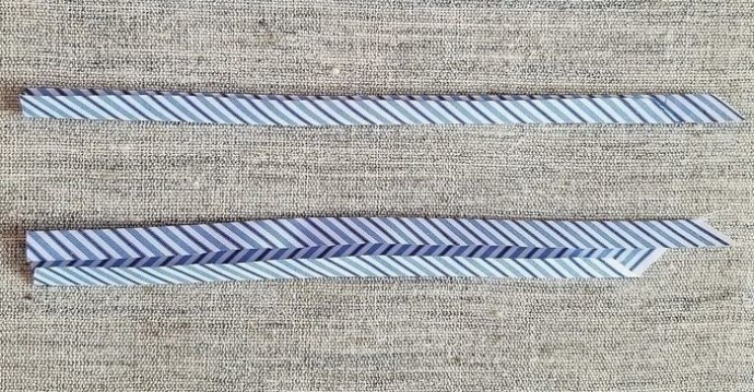 Обработка рукавов рубашки по итальянской технологии: планка разреза рукава