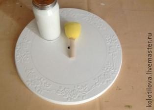 Часы под старину с розами