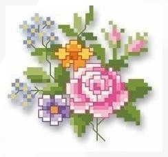 Вышиваем минималистические розочки