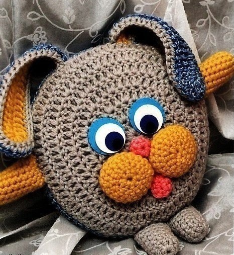 Вязаные подушки