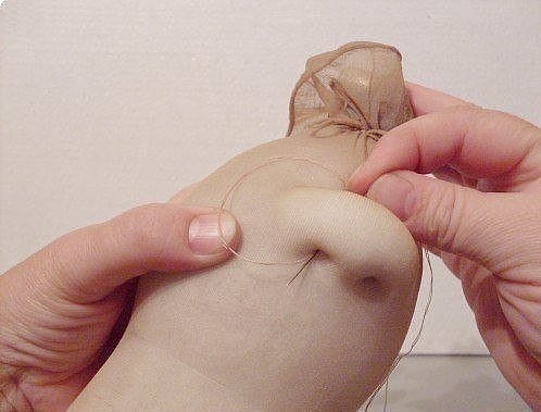 Кукла из капроновых чулок или носков