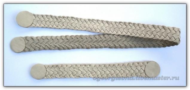 Комплект украшений из кожи Комплект украшений из кожи