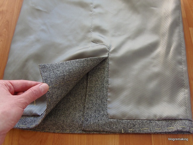 Технология обработки шлицы в изделиях с подкладкой