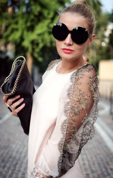 Блузы с оригинальными рукавами с кружевом: идеи для творчества