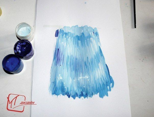 Рисуем водопад: мастер-класс