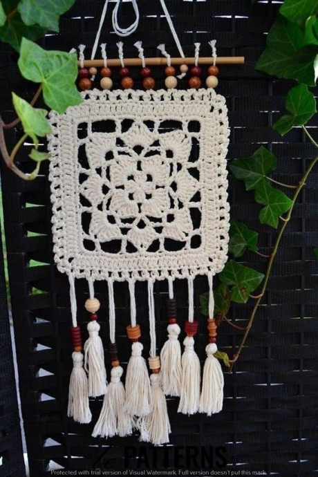 Вязаная мандала Вязаная мандала