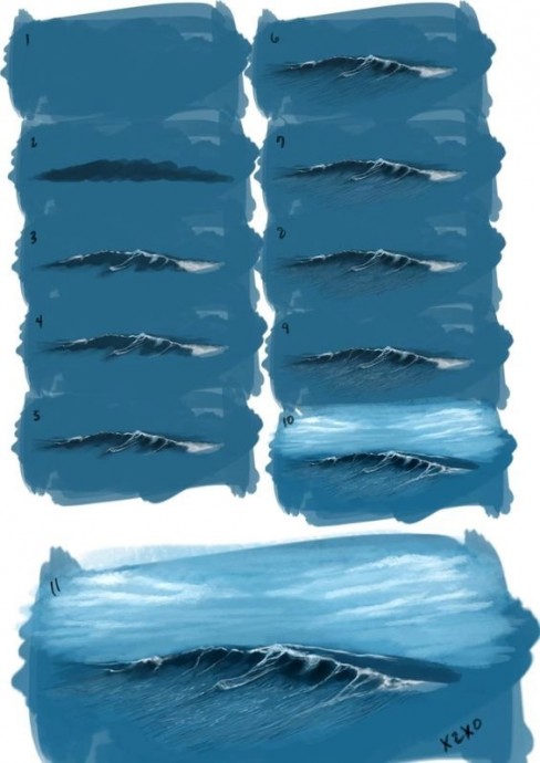 Как рисовать воду