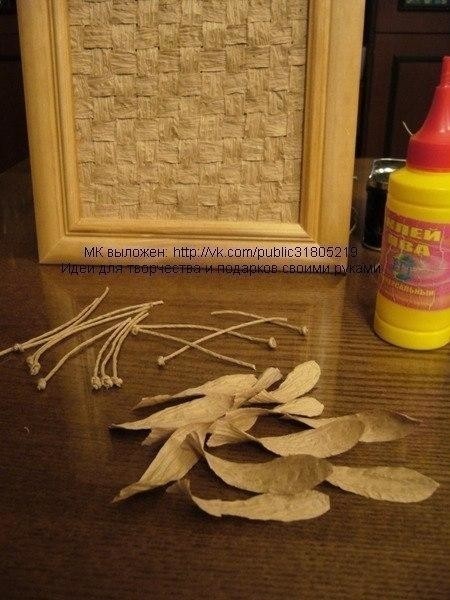 ​Панно из бумажной бечёвки или шпагата
