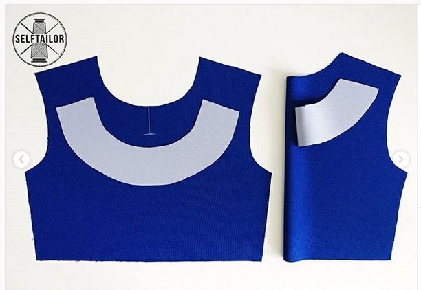 Технология обработки горловины с разрезом обтачкой Технология обработки горловины с разрезом обтачкой