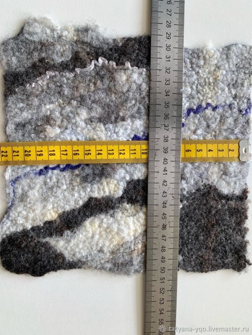 Валяем образец с флисом Шетланда